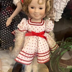 Polka Dot Doll with Red Accents